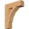 Ekena Millwork Thorton Block Smooth Bracket, Western Red Cedar, 5 1/2"W x 22"D x 26"H BKT06X22X26THR05SWR - alternate 1